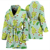 Avocado Pattern Print Design AC011 Women Bathrobe