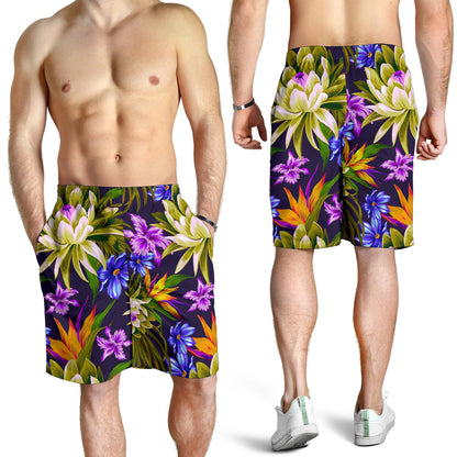 Water Lily Pattern Print Design WL08 Mens Shorts