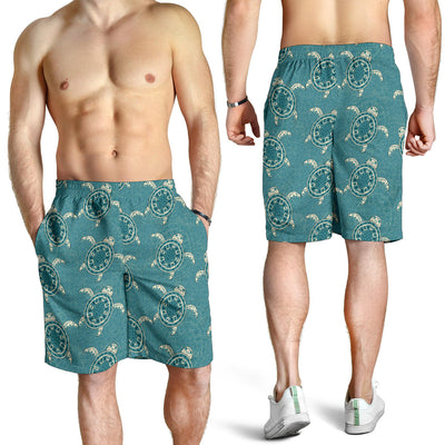 Sea Turtle Pattern Print Design T02 Mens Shorts