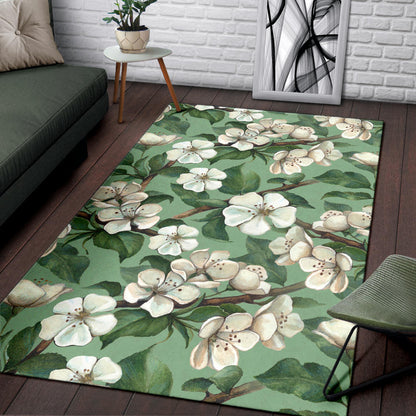 Apple Blossom Pattern Print Design AB02 Area Rugs
