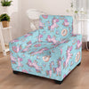 Donut Unicorn Pattern Print Design DN016 Armchair Slipcover