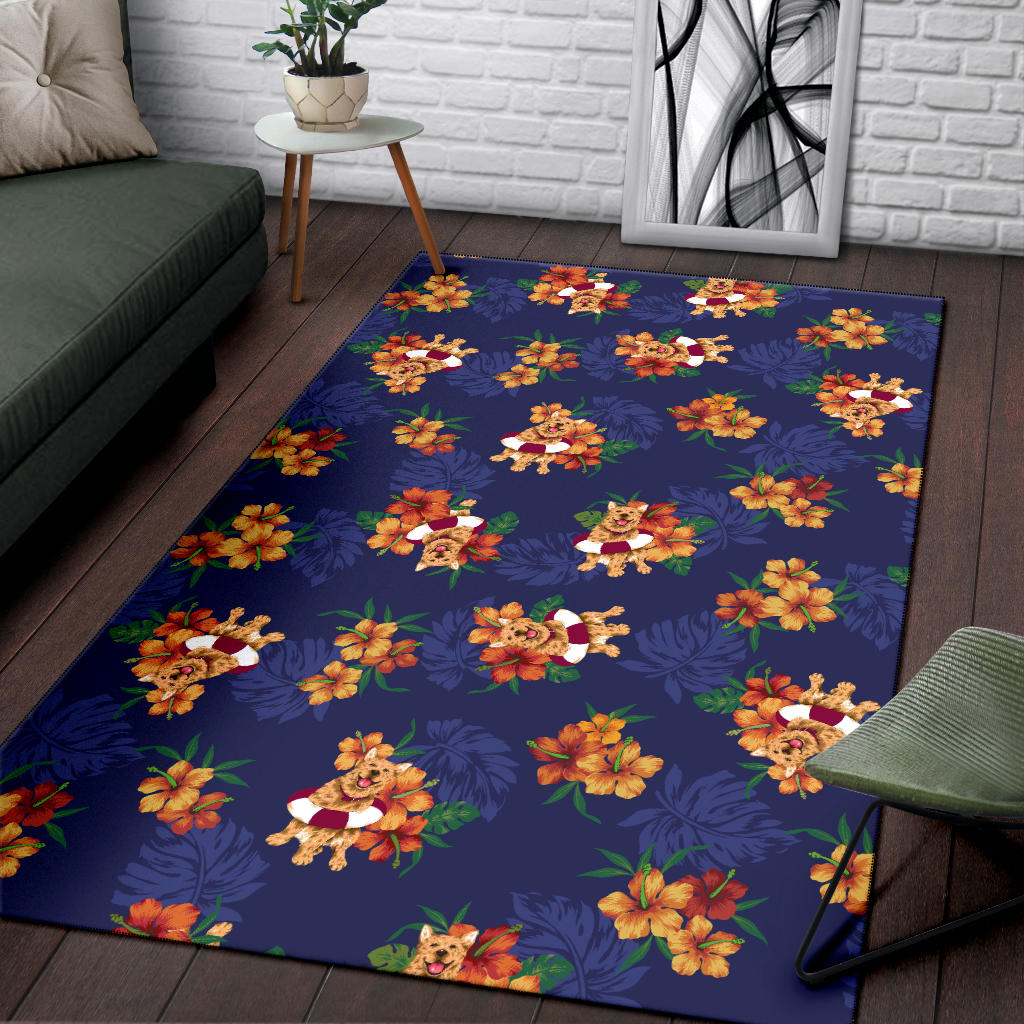 Hawaiian Themed Pattern Print Design H02 Area Rugs