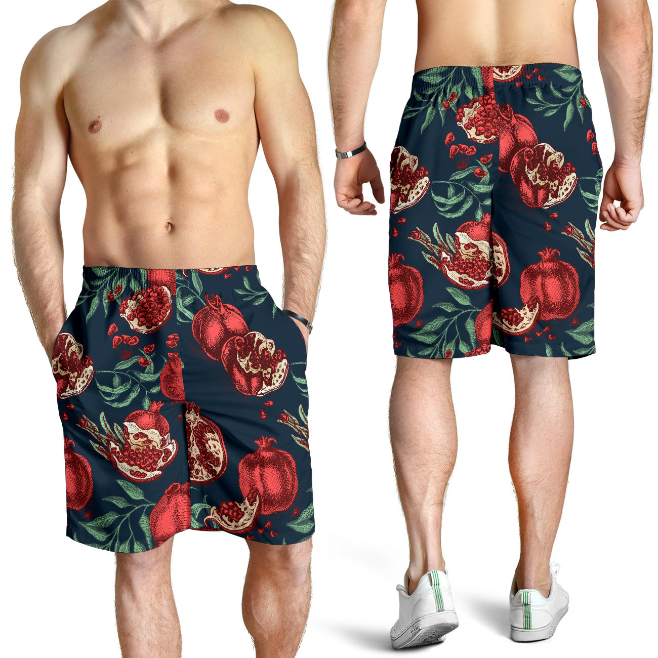 Pomegranate Pattern Print Design PG04 Mens Shorts