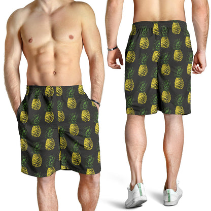 Gold Pineapple Mens Shorts