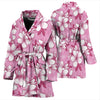 Cherry Blossom Pattern Print Design CB02 Women Bathrobe