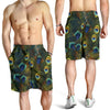 Peacock Feather Pattern Print Design A03 Mens Shorts