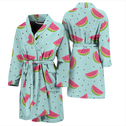 Watermelon Pattern Print Design WM06 Men Bathrobe