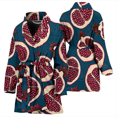 Pomegranate Pattern Print Design PG02 Women Bathrobe