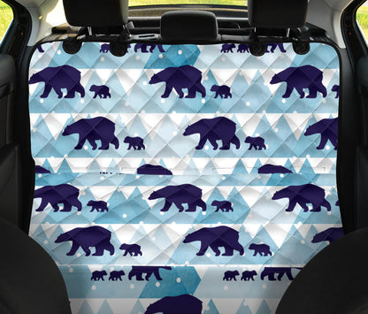 Bear Pattern Print Design BE01 Rear Dog  Seat Cover
