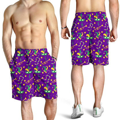Mardi Gras Pattern Print Design 06 Mens Shorts