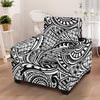 Polynesian Tribal Pattern Armchair Slipcover