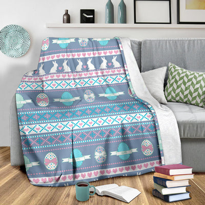 Easter Eggs Pattern Print Design RB013 Fleece Blanket