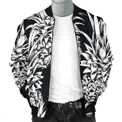 Pineapple Pattern Print Design PP08 Men Bomber Jacket