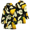 Pear Pattern Print Design PE01 Women Bathrobe