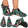 Bird Of Paradise Pattern Print Design BOP03 Aqua Water Shoes