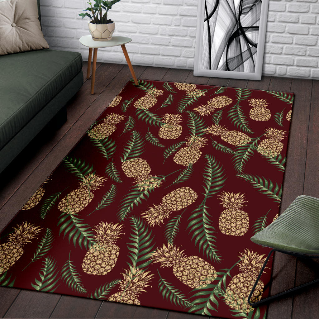 Pineapple Pattern Print Design PP013 Area Rugs