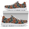 Knit Aztec Tribal Sneakers White Bottom Shoes