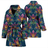 lotus Boho Pattern Print Design LO04 Women Bathrobe