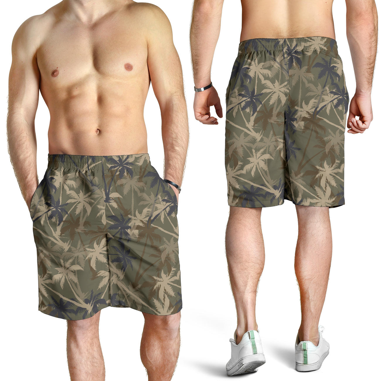 Palm Tree camouflage Mens Shorts