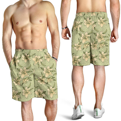 Lily Pattern Print Design LY06 Mens Shorts
