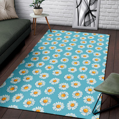 Daisy Pattern Print Design DS03 Area Rugs