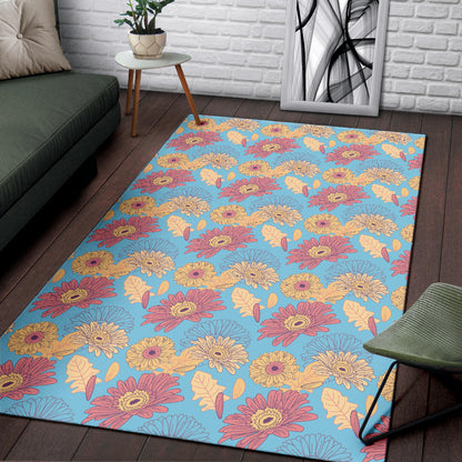 Gerberas Pattern Print Design GB04 Area Rugs