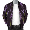 Lavender Pattern Print Design LV05 Men Bomber Jacket