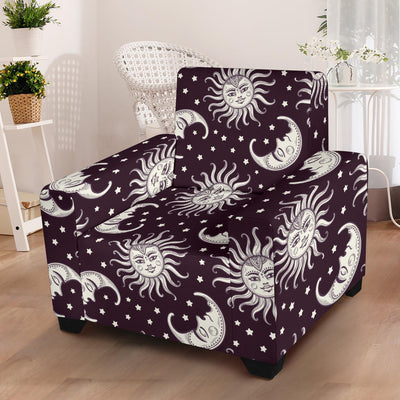 Sun Moon Face Armchair Slipcover