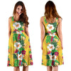 Hawaiian Themed Pattern Print Design H09 Midi Dress