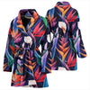 Tropical Flower Pattern Print Design TF023 Women Bathrobe