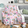 Cupcake Pattern Print Design CP03 Fleece Blanket