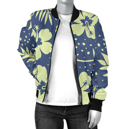 Pineapple Pattern Print Design PP07 Women Bomber Jacket