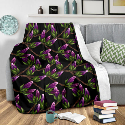 Magnolia Pattern Print Design MAG010 Fleece Blanket