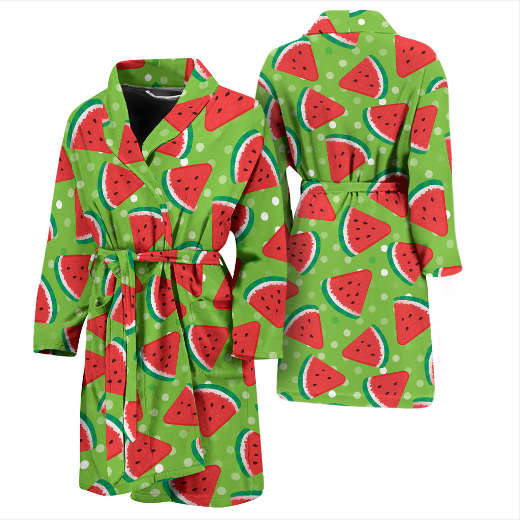 Watermelon Pattern Print Design WM05 Men Bathrobe