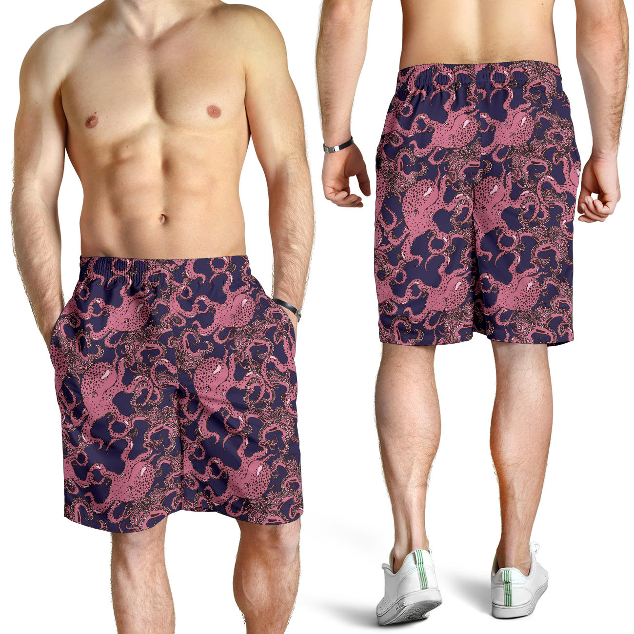 Octopus Pattern Print Design A03 Mens Shorts