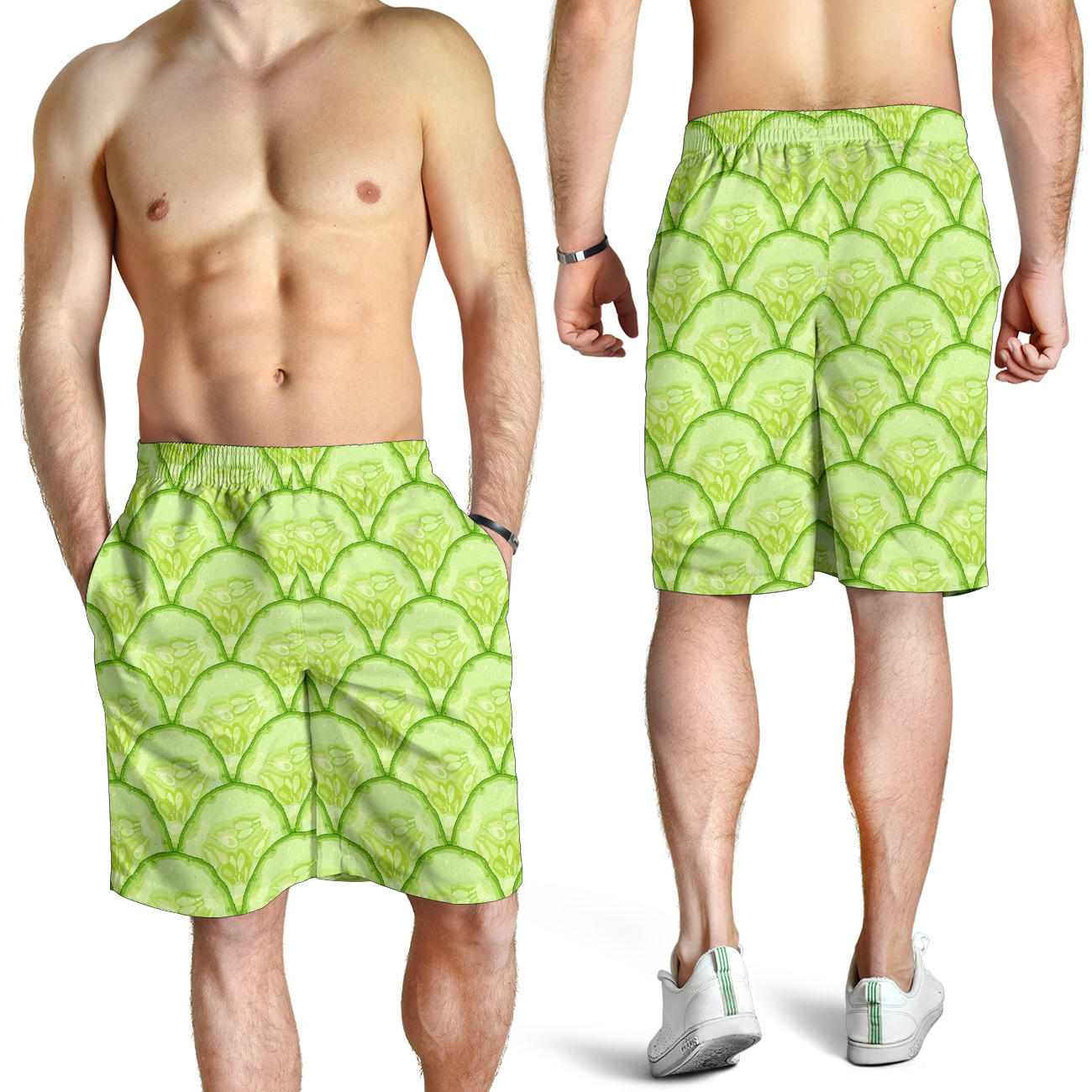 Cucumber Pattern Print Design CC04 Mens Shorts