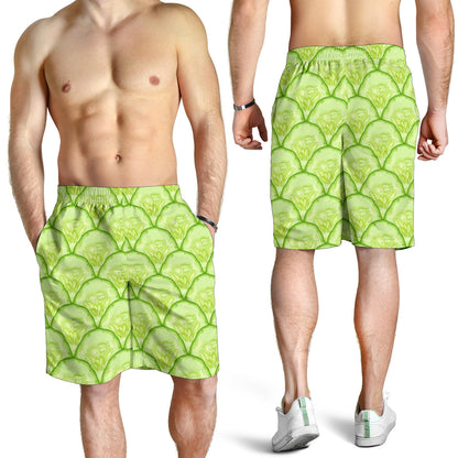 Cucumber Pattern Print Design CC04 Mens Shorts