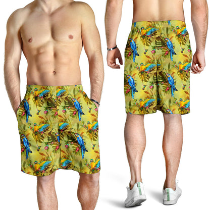Parrot Pattern Print Design A02 Mens Shorts