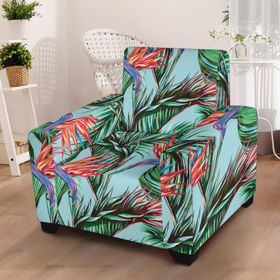 Bird Of Paradise Pattern Print Design BOP01 Armchair Slipcover