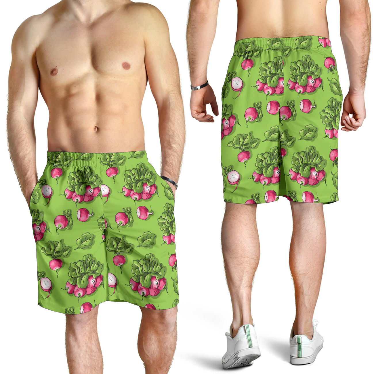Radish Pattern Print Design A05 Mens Shorts