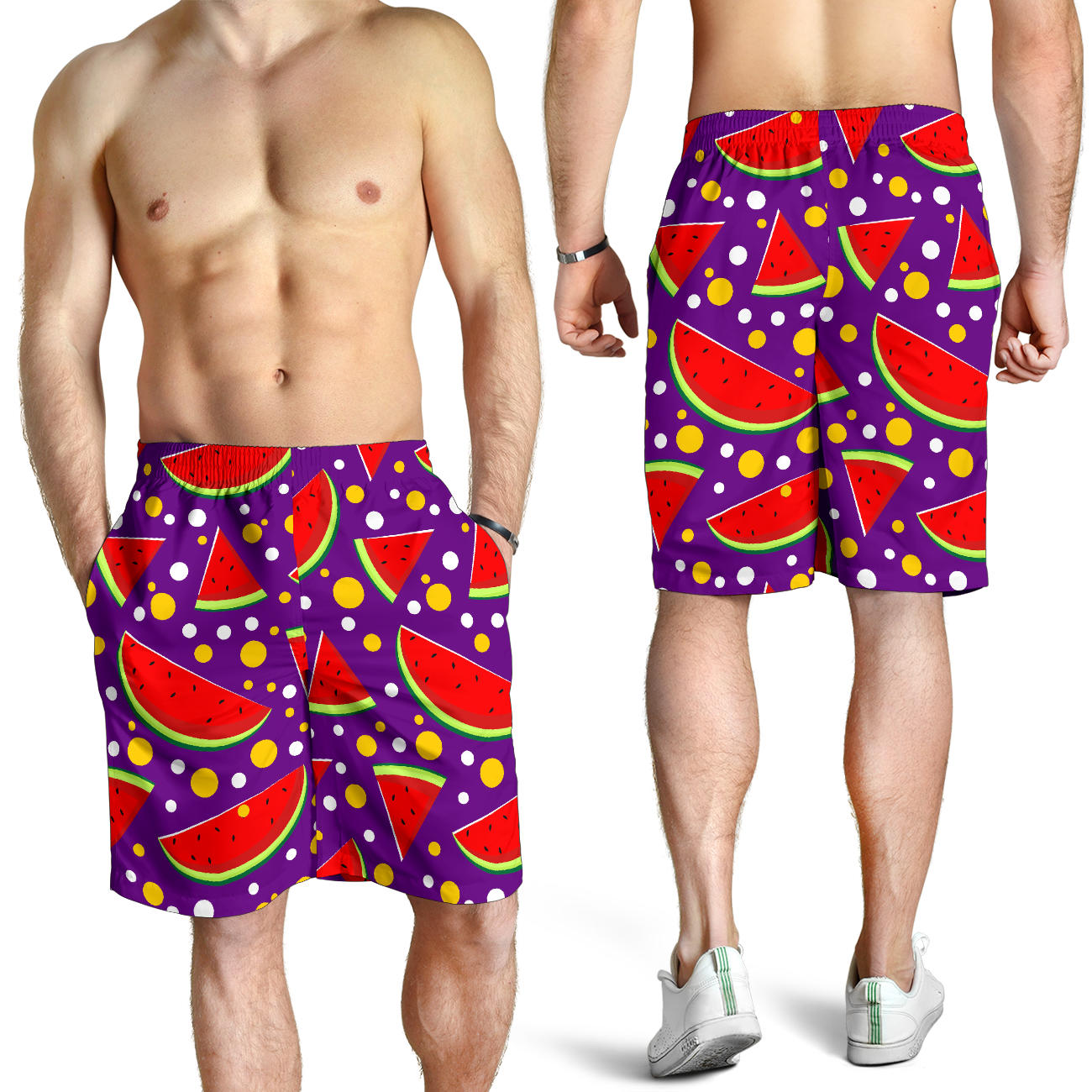 Watermelon Pattern Print Design WM010 Mens Shorts