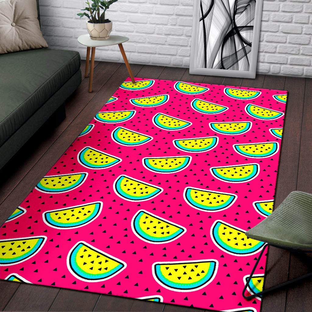 Watermelon Pattern Print Design WM04 Area Rugs