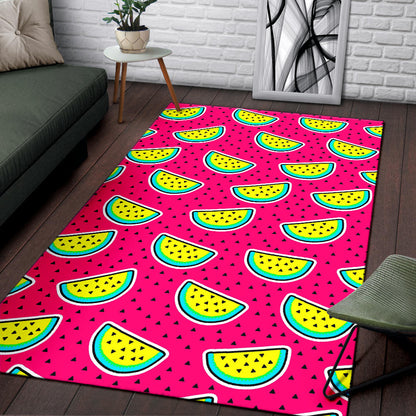 Watermelon Pattern Print Design WM04 Area Rugs
