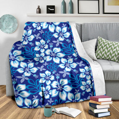 Hibiscus Pattern Print Design HB04 Fleece Blanket