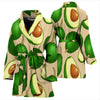 Avocado Pattern Print Design AC010 Women Bathrobe