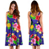 Hawaiian Themed Pattern Print Design H05 Midi Dress