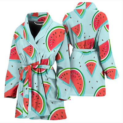Watermelon Pattern Print Design WM03 Women Bathrobe