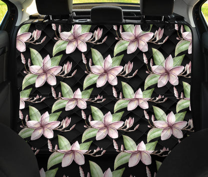 Plumeria Pattern Print Design PM02 Rear Dog  Seat Cover