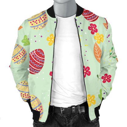 Easter Eggs Pattern Print Design RB07 Men Bomber Jacket