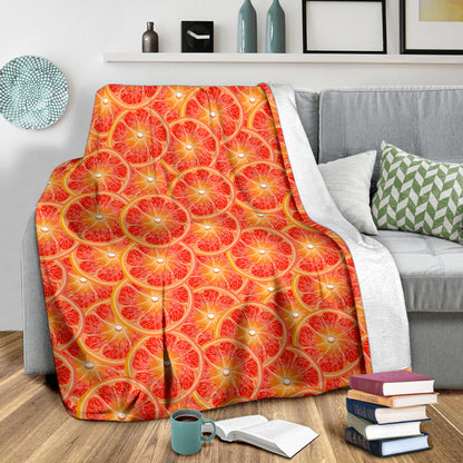 Grapefruit Pattern Print Design GF06 Fleece Blanket